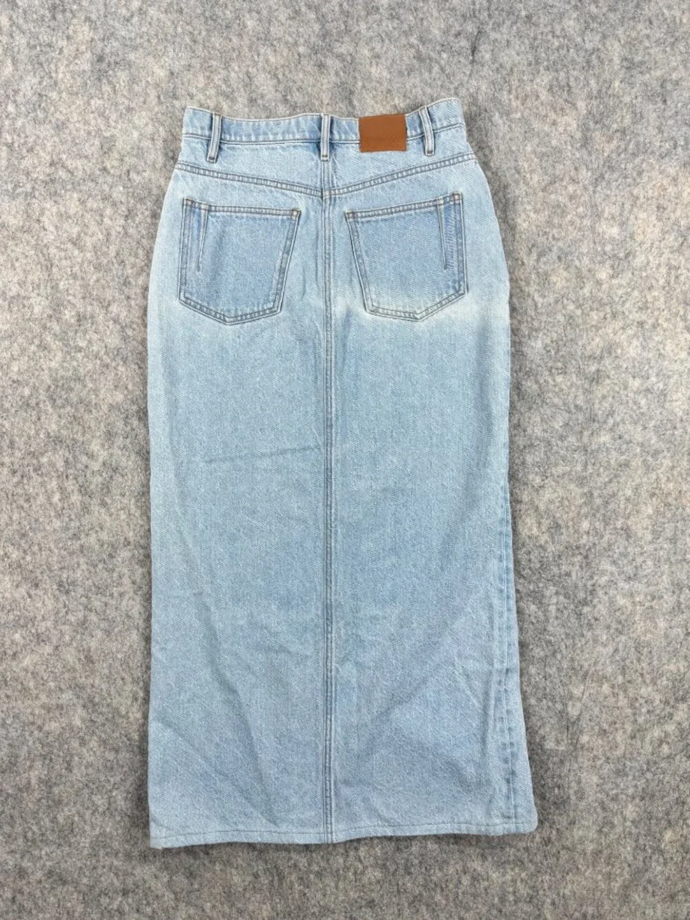 Derek Lam 10 Crosby Denim Maxi Midi Skirt Sz 27 Light Wash Cotton - Picture 2 of 9